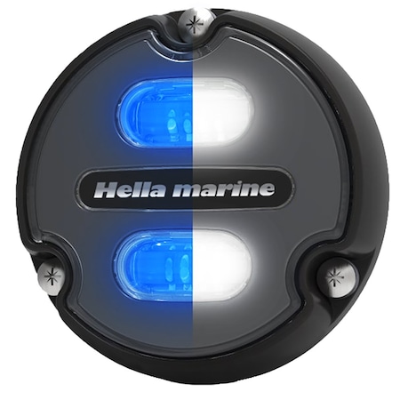 Hella Marine Apelo A1 Blue White Underwater Light - 1800 Lumens - Black Housing - Charcoal Lens 016145-001